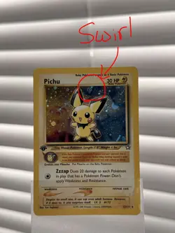 Pokemon TCG Neo Genesis Pichu Holo Rare 1st Edition 12/111 SWIRL, Gradeable! - Image 4