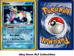 2004 Pokemon, EX Hidden Legends, #12/101 Milotic, Reverse Holo Rare - Image 1