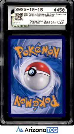 2024 Pikachu In A Batik Shirt 190/SV-P Promo Indonesian Journey GEM MINT CGC 10 - Image 2