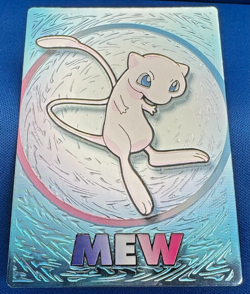 Pokemon Vintage 1999 Japanese Meiji Embossed Foil Promo Card MEW - Image 1