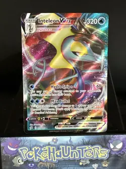 Pokemon Card Inteleon VMAX 050/192 Rebel Clash Full Art Holo Rare Played - Image 1
