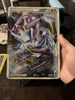 Pokemon Palkia Dialga Legend Jumbo Oversized Card 102/102 LP Rare Holo - Image 1