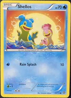 Shellos 28/114 XY-Steam Siege Regular - Pokemon Card - Image 1
