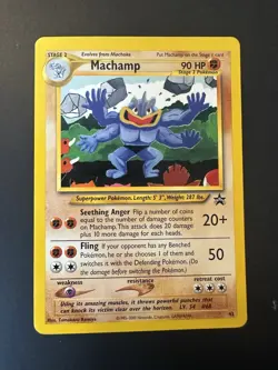 Machamp 43/53 WoTC Black Star Promo English Pokemon Card Lightly Played - Image 1