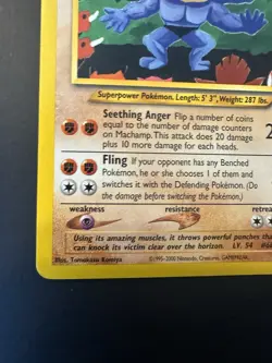 Machamp 43/53 WoTC Black Star Promo English Pokemon Card Lightly Played - Image 4