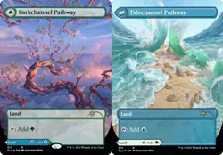 Barkchannel Pathway // Tidechannel Pathway - Foil Extended Art SLD NM MTG - Image 1