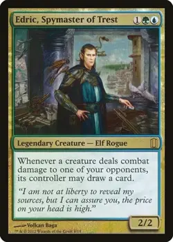 Edric, Spymaster of Trest - Foil Commander's Arsenal LP MTG - Image 1