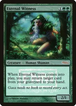 Eternal Witness - Foil Promo Friday Night Magic 2008 LP MTG - Image 1