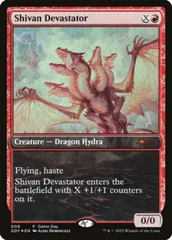 Shivan Devastator - Foil Promo Game Day Promos NM MTG - Image 1