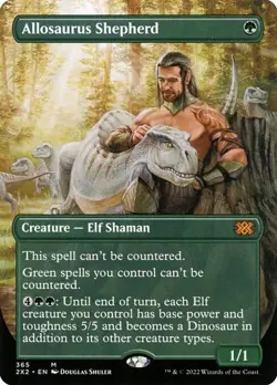 Allosaurus Shepherd - Foil Extended Art 2XM NM MTG - Image 1