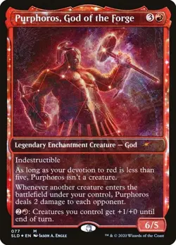 Purphoros, God of the Forge - Foil Showcase SLD NM MTG - Image 1