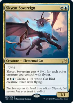 Skycat Sovereign Light Play, English Magic the Gathering MTG Ikoria: Lair of Beh - Image 1