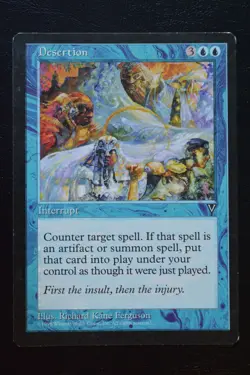 Magic The Gathering MTG DESERTION Visions LP Lightly Played - Image 1