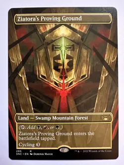 MTG Ziatora’s Proving Ground - Rare - Borderless - SNC 295 - NM+ - Image 1