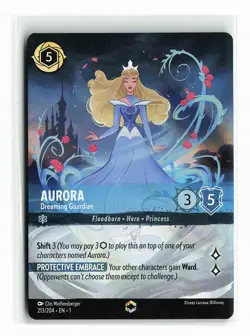 Lorcana The First Chapter #213/204 Aurora - Dreaming Guardian Enchanted - Image 1