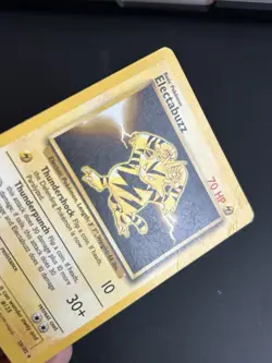 Pokemon TCG Electabuzz 20/102 Base Set 70 HP Rare Regular Wizards 1999 MP - Image 3