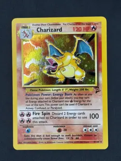 Pokemon TCG: Charizard Holofoil Base Set 2 - 4/130 - SWIRL - Image 1