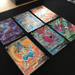 Pokemon Lot of V's Mewtwo, Magnezone, Wyrdeer, Eternatus, Lucario, Hoopa - Image 2