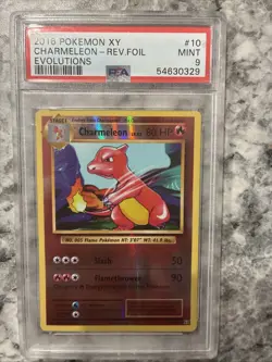 2016 Pokemon XY Evolutions Charizard-Rev Foil #10 PSA 9 Mint - Image 1