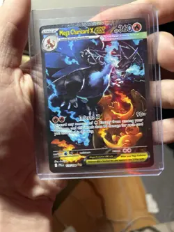 Mega Charizard X EX 125/094 Holo Special Illustration Rare Pokemon TCG Me02 - Image 1
