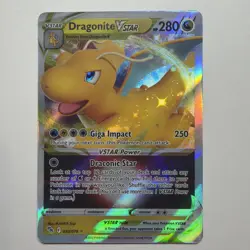 Pokemon TCG: Dragonite VSTAR 050/078 Pokemon GO Ultra Rare NEAR MINT - Image 1