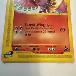 Pokemon TCG Ho-Oh 52/53 LP Black Star Promo Vintage - Image 3