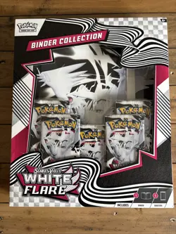 Pokemon TCG: Scarlet & Violet - WHITE FLARE Binder Collection NEW FACTORY SEALED - Image 1