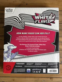 Pokemon TCG: Scarlet & Violet - WHITE FLARE Binder Collection NEW FACTORY SEALED - Image 2