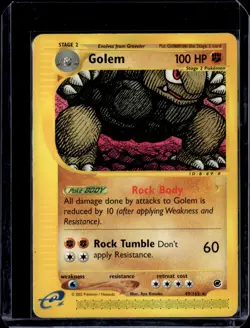 Golem 49/165 Expedition Base Set Rare 2002 (HP) / Pokemon TCG - Image 1