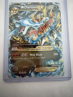 Pokemon M Charizard EX Mega Evolution Full Art Ultra Rare Holo Flashfire 69/106 - Image 1