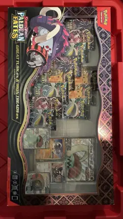 Pokemon TCG PALDEAN FATES Great Tusk Iron Treads Ex Premium Collection ✅ NEW - Image 1