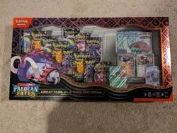 Pokemon TCG Paldean Fates Great Tusk ex & Iron Treads ex Premium Collection NEW - Image 1