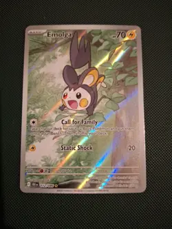 Emolga 112/086 SV Black Bolt Illustration Rare Near Mint English Pokemon Card - Image 1
