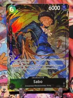 SABO - One Piece PRB02-014 - AA Alt Art Super Rare SR - Premium Booster Vol. 2 - Image 1