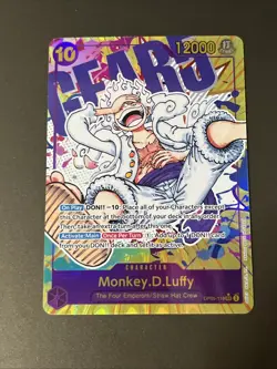 One Piece TCG OP05-119 Monkey D. Luffy Gear 5 Parallel SEC Alt Art English - Image 1