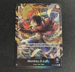 Monkey.D.Luffy ST14-001 Leader - One Piece TCG - Foil Near-Mint English - Image 1