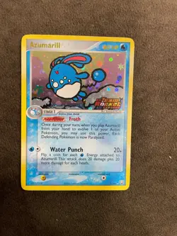 Azumarill 1/109 ex Team Rocket Returns Reverse Holo Stamped Pokemon LP - Image 1