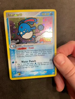 Azumarill 1/109 ex Team Rocket Returns Reverse Holo Stamped Pokemon LP - Image 5