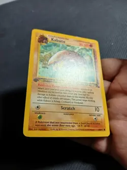 Kabuto 1st Edition Fossil Set Pokemon WOTC TCG Common Card #50/62 LP - Image 4