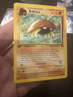 10x Kabuto 1st Edition Fossil Set Pokemon WOTC TCG Common Card #50/62 - Image 3