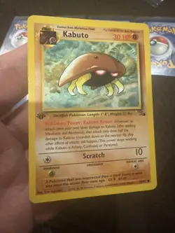 10x Kabuto 1st Edition Fossil Set Pokemon WOTC TCG Common Card #50/62 - Image 4