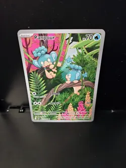 Pokemon Panpour 101/086 Illustration Rare TCG SV: Black Bolt⚡ N/M Or Better - Image 1