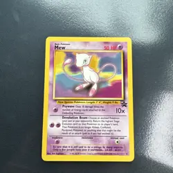 Mew WoTC Black Star #8 2000 League Promo Pokemon Card LP - Image 1