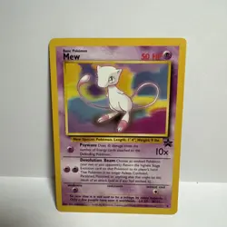 Mew WoTC Black Star #8 2000 League Promo Pokemon Card LP - Image 1