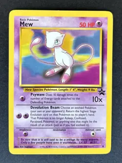 Pokemon Card Mew Promo 8 Black Star Promo WOTC LP - Image 1