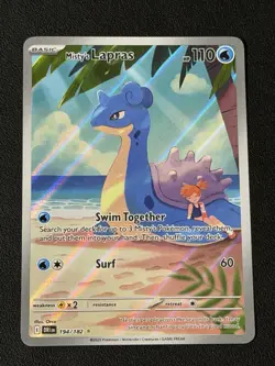 Misty's Lapras 194/182 Pokemon Destined Rivals Illustration Rare Near Mint - Image 1