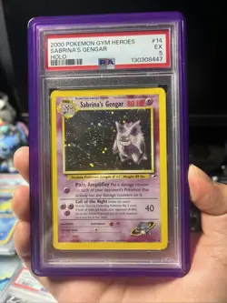 Pokemon 2000 Gym Heroes Holo #14 Sabrina's Gengar PSA 5 - Image 1