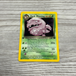 Dark Weezing Pokemon Card WOTC Holo 1st Edition Team Rocket 14/82 NM - Image 1
