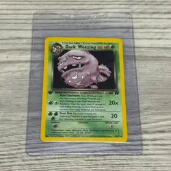 Dark Weezing Pokemon Card WOTC Holo 1st Edition Team Rocket 14/82 NM - Image 3