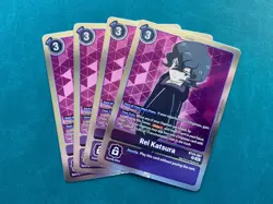 Rei Katsura BT24-087 Playset Time Stranger Digimon Card Game x4 - Image 1